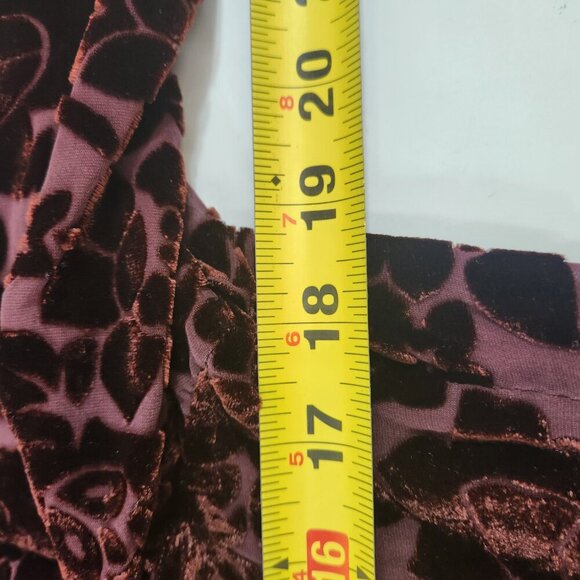 Vintage Anne Carson Sheer Velvet Long Sleeve Top Size Medium Y2k - Picture 8 of 8